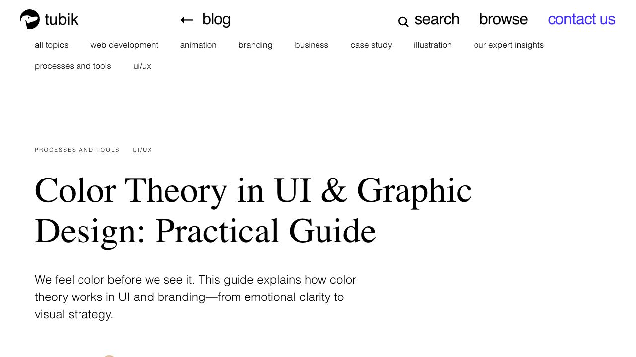 Color Theory: A Brief Guide for Designers