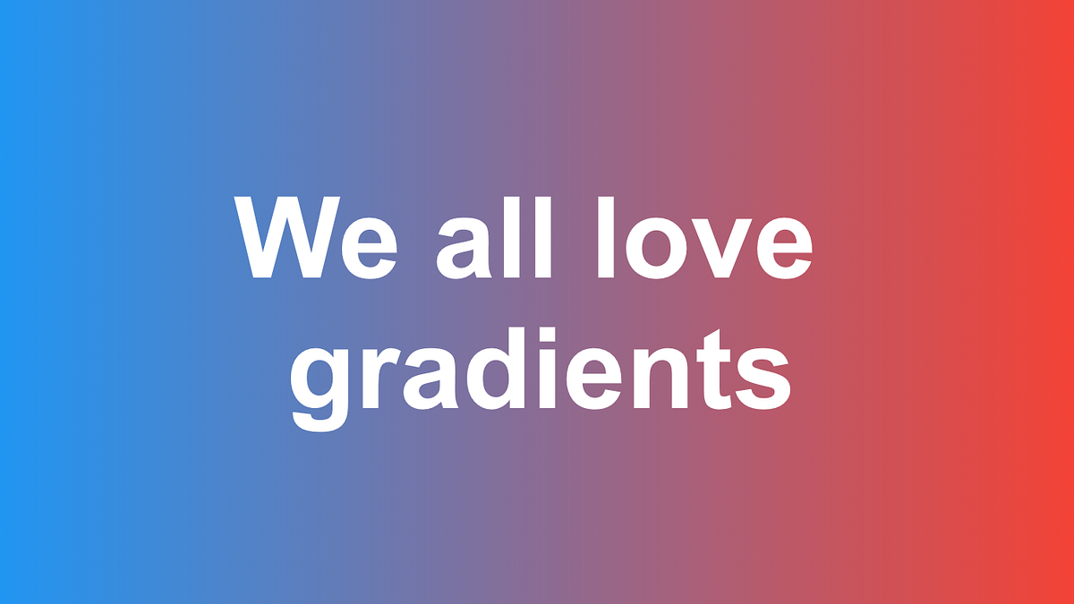 Gradients in UI Design